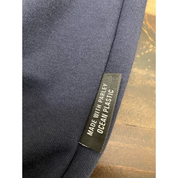 Adidas Navy Sport Jacket Full Zip Parley Ocean Plastic Ecologic Men’s Size XL - Picture 6 of 8